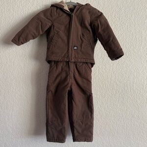 Bernie 3T Kids' Brown Winter Coat and Pants Set